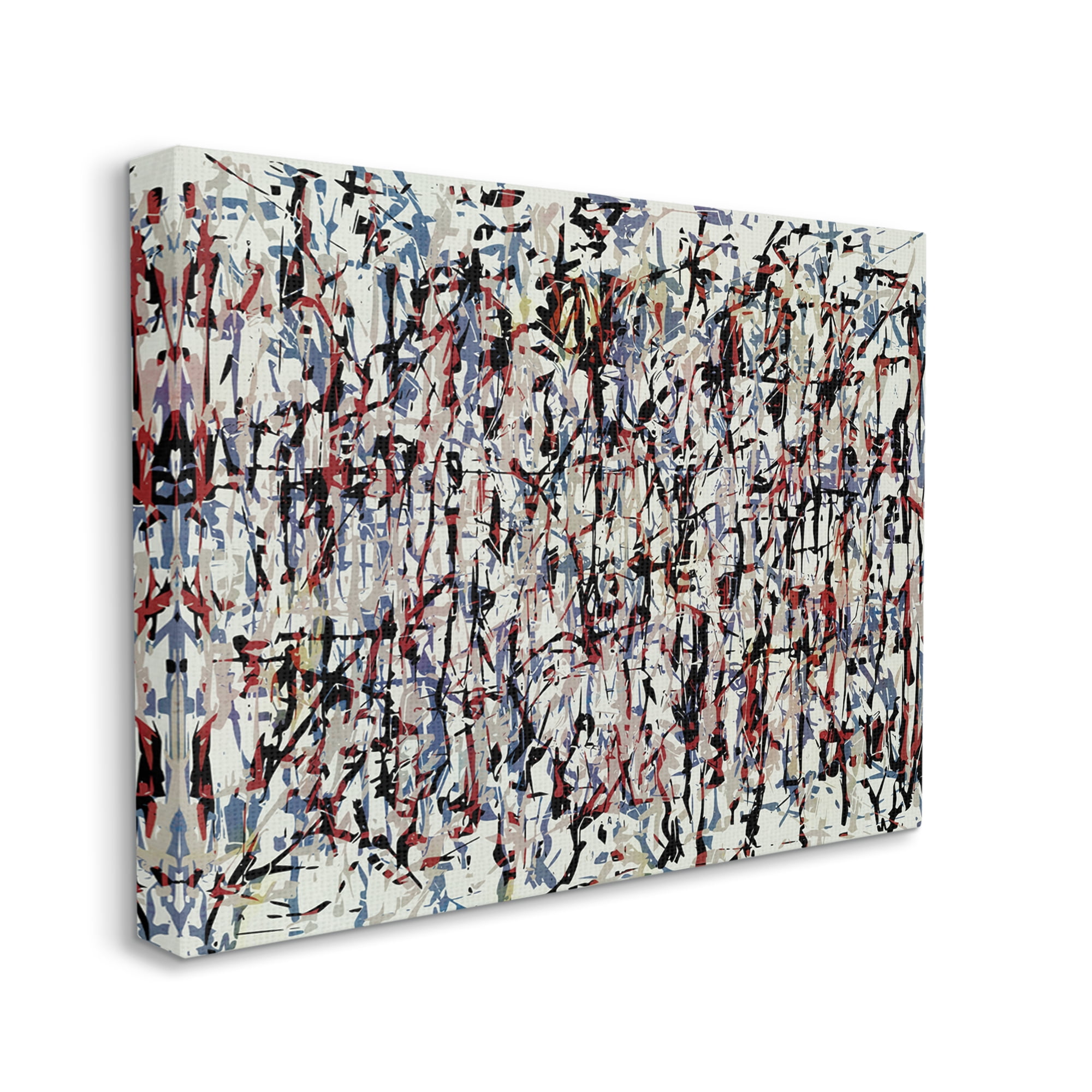 Stupell Industries Urban Style Abstract Splatter Abstract Painting Gallery Wrapped Canvas Print Wall Art, 30 x 24
