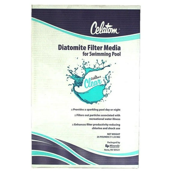 EasyGo Product Celatom DiatomaceousDE Pool Filter Aid – Swimming Pool & Spa Filtration – - 25 Pounds