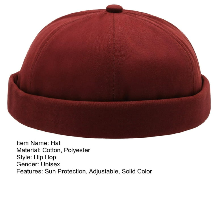 Unisex Outdoor Hat Winter Warm Round Solid Color Adjustable