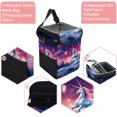 thumbnail image 2 of Starry Unicorn Mini Trash Can for Car: Foldable with Lid, Leak-Proof and Hanging Storage Bag, 2 of 6