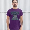 thumbnail image 3 of Tee Hunt Bad Things Happen in Philadelphia T-Shirt 2024 Presidential Debate Men's Tee, Purple, Medium, 3 of 5
