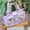 Purple, variant on Pins Display Crossbody Bag - Clear Window PU Leather Handbag, Big Capacity with Adjustable Chain Strap (Single Shoulder/Versatile Use)​