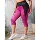 thumbnail image 3 of Talla grande ColorBlock Capri Leggings Rosegal Leggings de talla grande, 3 of 5