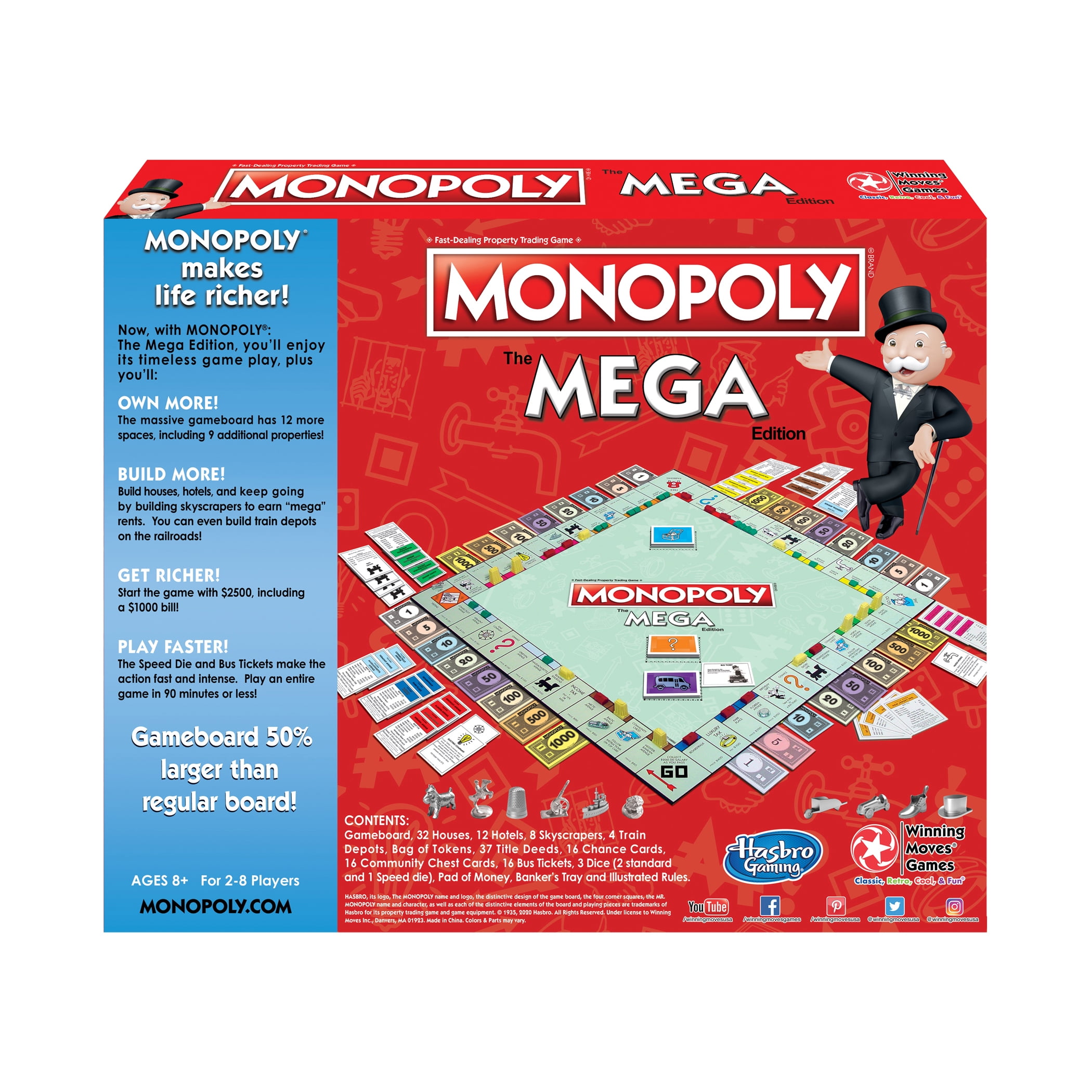 Buy Monopoly The Mega Edition Board Game Online Algeria | Ubuy