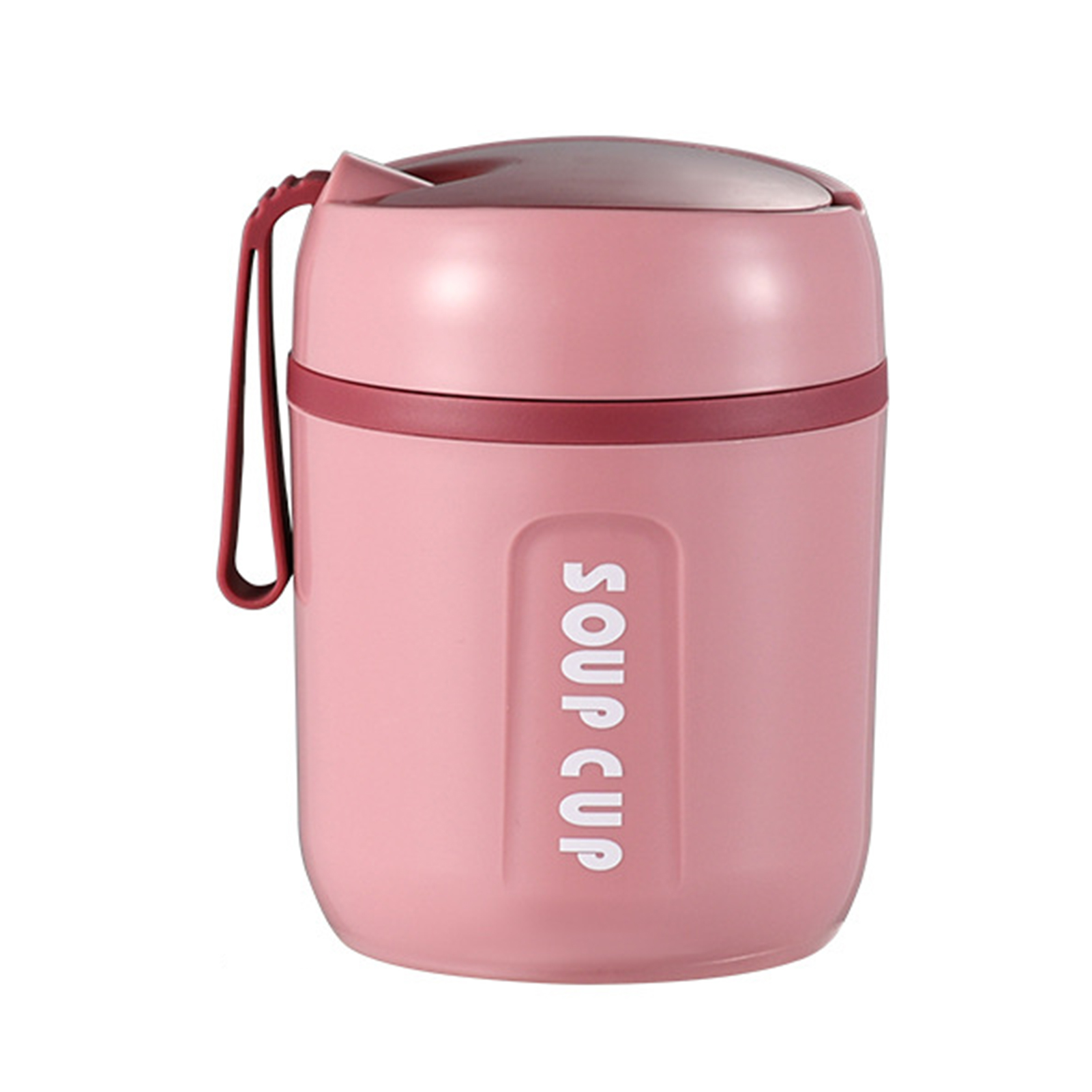 Thermal Soup Mug with Lid and Folding Scoop, Soup to Go Container