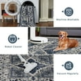 thumbnail image 4 of Geetinfly 8*10FT Area Rugs 1150Gsm 100% Polyester Rug 350Gsm Velvet Weight Pearl Velvet Washed Back Folding Simulation Printed Carpet Xm-Persia-Kuang Yi Liu Fang Blue tint, 4 of 7
