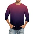 thumbnail image 1 of Men's T-shirt T-shirts Graphic Text Pool3D Printing Street Casual Short Sleeve Printed Clothing Basic M, 1 of 4
