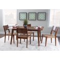 thumbnail image 2 of Linon Patty 5 Piece Dining Set with Woven Seats in Warm Brown Stained Rubberwood, 2 of 14