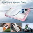 thumbnail image 2 of Clear Magnetic for iPhone 15 Pro Case[Compatible with MagSafe][Military Grade Protection] Anti-Yellowing Scratch-Resistant Slim Soft TPU Back Shockproof Case, Pink, 2 of 14