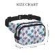 thumbnail image 4 of Fotbe Palm Leaves Cangurera Cuadrada con Estampado de Doble Capa, Bolsa de Cintura Ajustable Mini para Hombres y Mujeres, 4 of 9