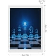 thumbnail image 2 of Diamond Art Kit for Adults, Chess Pieces Radiant Glow Board Diamond Painting for Adults Beginners, 5D DIY Diamond Art Painting Kits, Colorful Diamond Painting Craft for Home Decor 12x16, 2 of 7