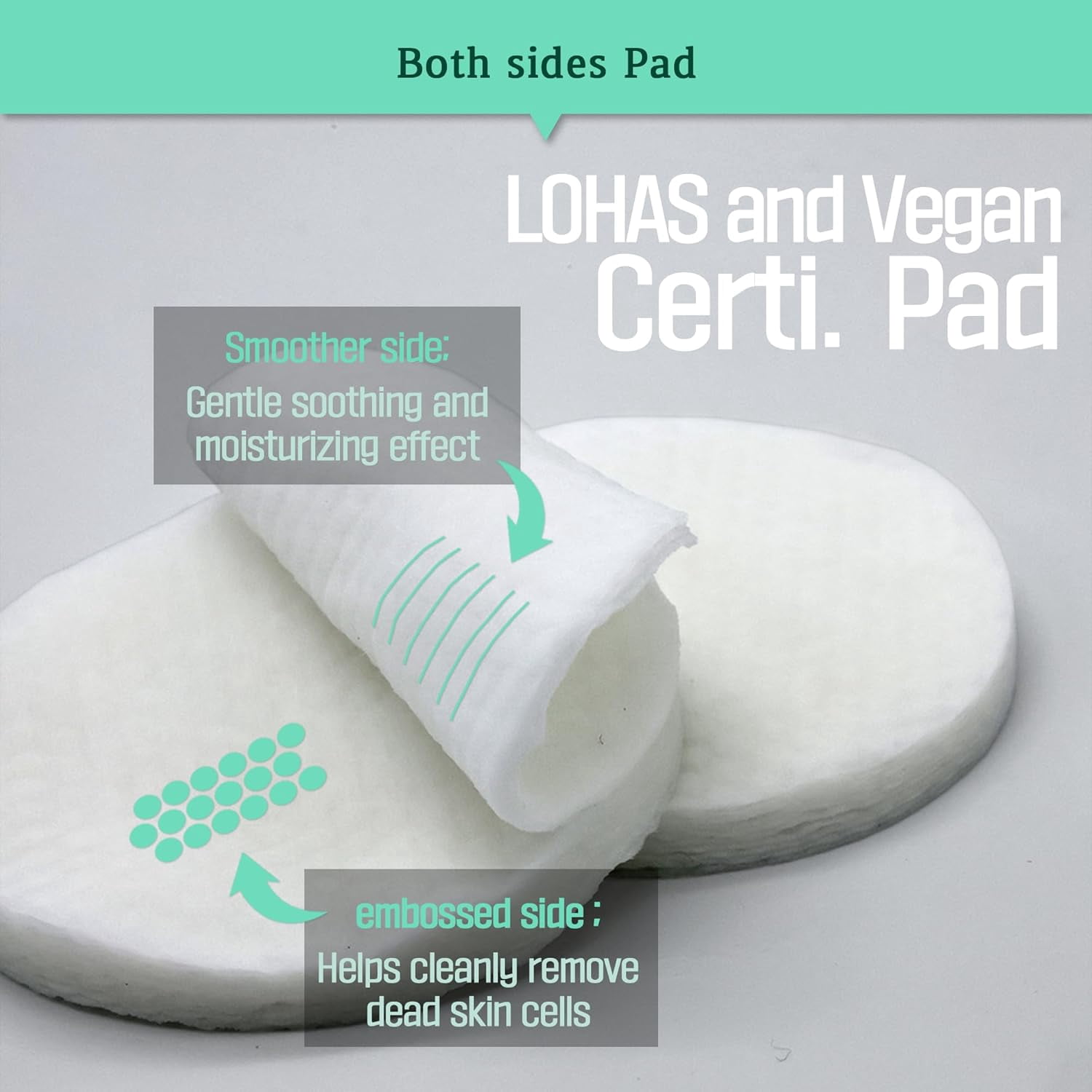 Apple AHA Essence Pad, Green Apple, with AHA, Toner pad, Soothing and Peeling, 60 vegan sheets-for sensitive skin, Hydrating care