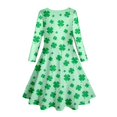 thumbnail image 5 of WEAIXIMIUNG Robe de Fête Imprimée DIY pour Enfants et Filles 10-13 Ans, 5 of 5