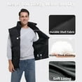 thumbnail image 4 of Y.F.H sunbest Men's Puffer Vest Sleeveless Jacket Outdoor Winter Warm Lightweight Quilted Outerwear Vest, 4 of 6