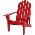 thumbnail image 5 of Shine Company Marina II Solid Wood Adirondack Chair, Chili Red, 5 of 5