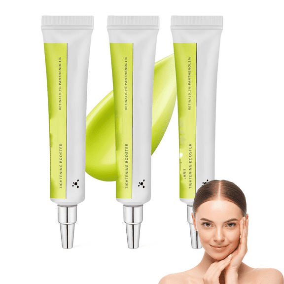 3PCS Tightening Booster - Pore Refining & Skin Plumping Serum with Hyaluronic Acid, Retinol & Peptide | Deep Hydration & Skin Renewal Treatment | Oil-Free, Non-Irritating Formula, 15ml