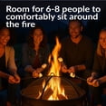 thumbnail image 4 of Sunnydaze 34" Round Wood-Burning Black Finish Steel Cauldron Style Outdoor Fire Pit Bowl, 4 of 13
