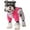 Pink, variant on HQREA Warm Fleece Dog Coats Reflective Puppy Puffer Jacket with D-Ring Small Dogs Snowsuit