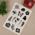 thumbnail image 6 of 1sheet Butterfly Flower and Leaves Clear Stamps Silicone Transparent Stamps, 6 of 9