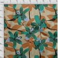 thumbnail image 4 of oneOone Polyester Spandex Brown Fabric Tropical Lily Floral Craft Projects Decor Fabric Printed By The Yard 56 Inch Wide, 4 of 6