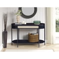 thumbnail image 5 of ACME Table de Canapé Ovale en Bois avec Étagère Inférieure en Noir, 5 of 5