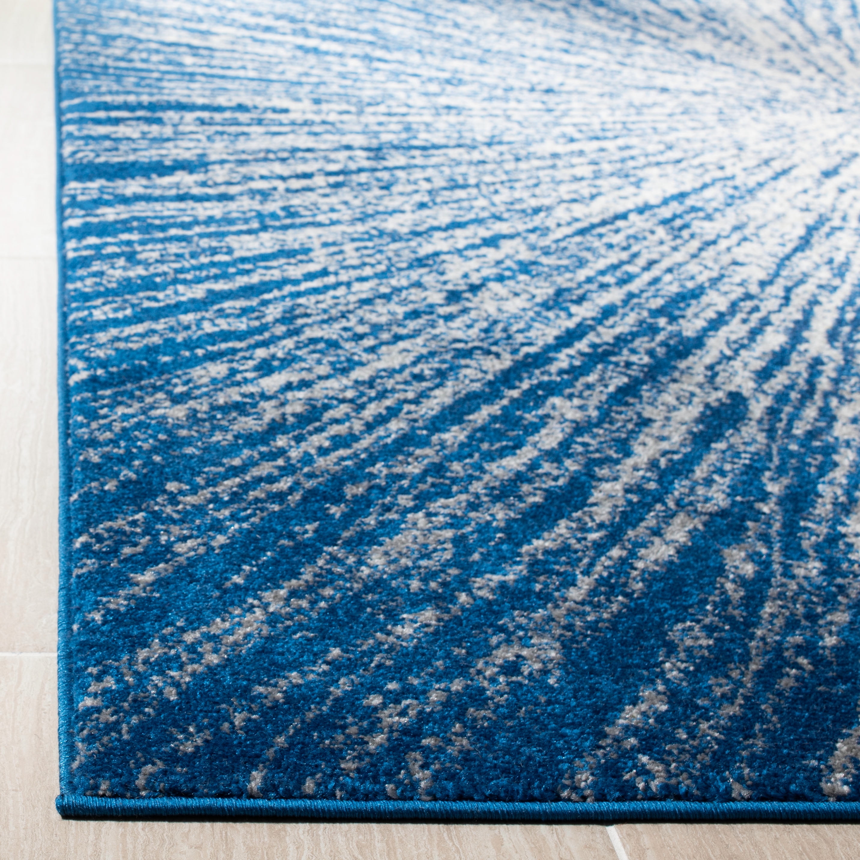 SAFAVIEH Evoke Vana Abstract Area Rug, Navy/Ivory, 4' x 6'