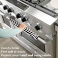 thumbnail image 3 of Coolnut 2PCS Refrigerator Door Handle Covers, ‎14"x 5.5"Nice Zebra Texture Handle Covers for Fridge and Microwave Oven,Keep Your Kitchen Appliance Clean from Smudges, Drips, Oil, 3 of 6