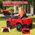 thumbnail image 7 of Bopilon 12V Electric Car for Kids,Licensed Chevy Silverado Truck Kids Ride On Car with Remote Control Battery Powered Electric Vehicle Toy Car, 4-Wheeler Suspension, Music& Lights, 3 Speeds(Red), 7 of 7
