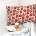 thumbnail image 4 of KLL Cute Strawberry Pillow Covers Envelope Closure,Super Soft and Cozy Fuzzy Fleece Pillow Case Cover (No pillow core） 20"x30", 4 of 5