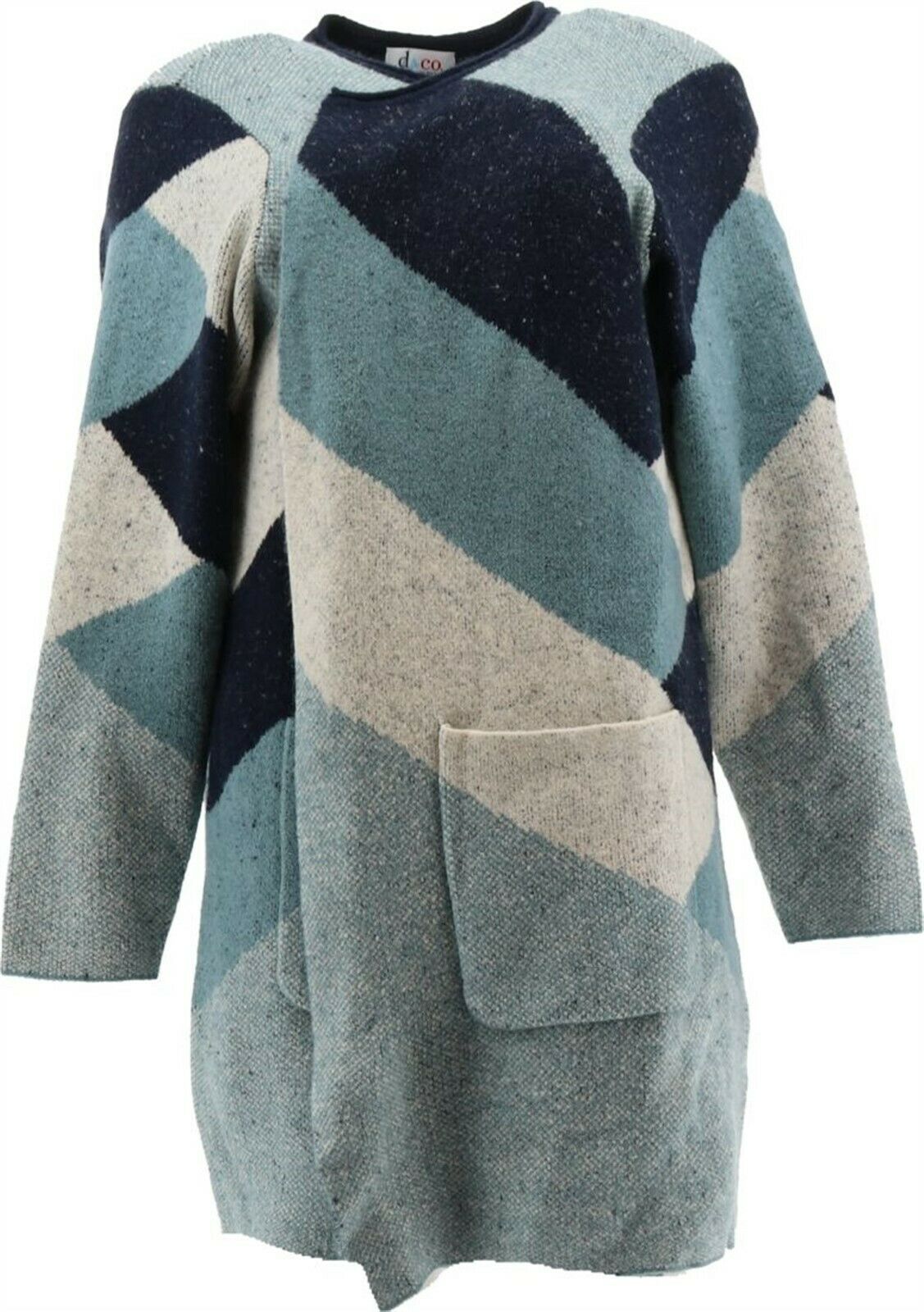 Isaac Mizrahi Button Front Hand Crochet 