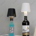 thumbnail image 4 of Lámpara LED para botella de vino, lámpara de mesa portátil para ambiente de bar o cafetería, luz nocturna decorativa con cabezal extraíble y función recargable, color marrón alto, novedad de 2024, 4 of 5
