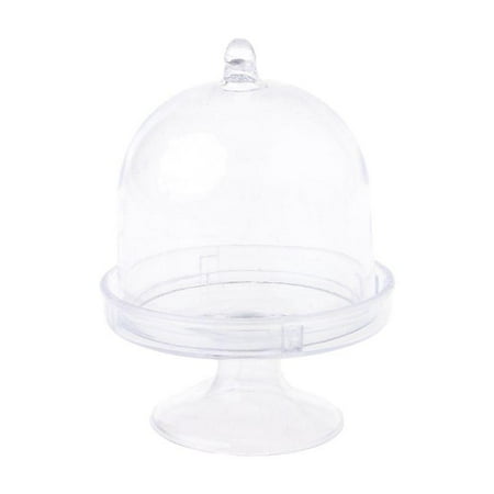 

Mini Cake Stand Cupcake Box Wedding Favor Party Plastic Candy Box Transparent Ba