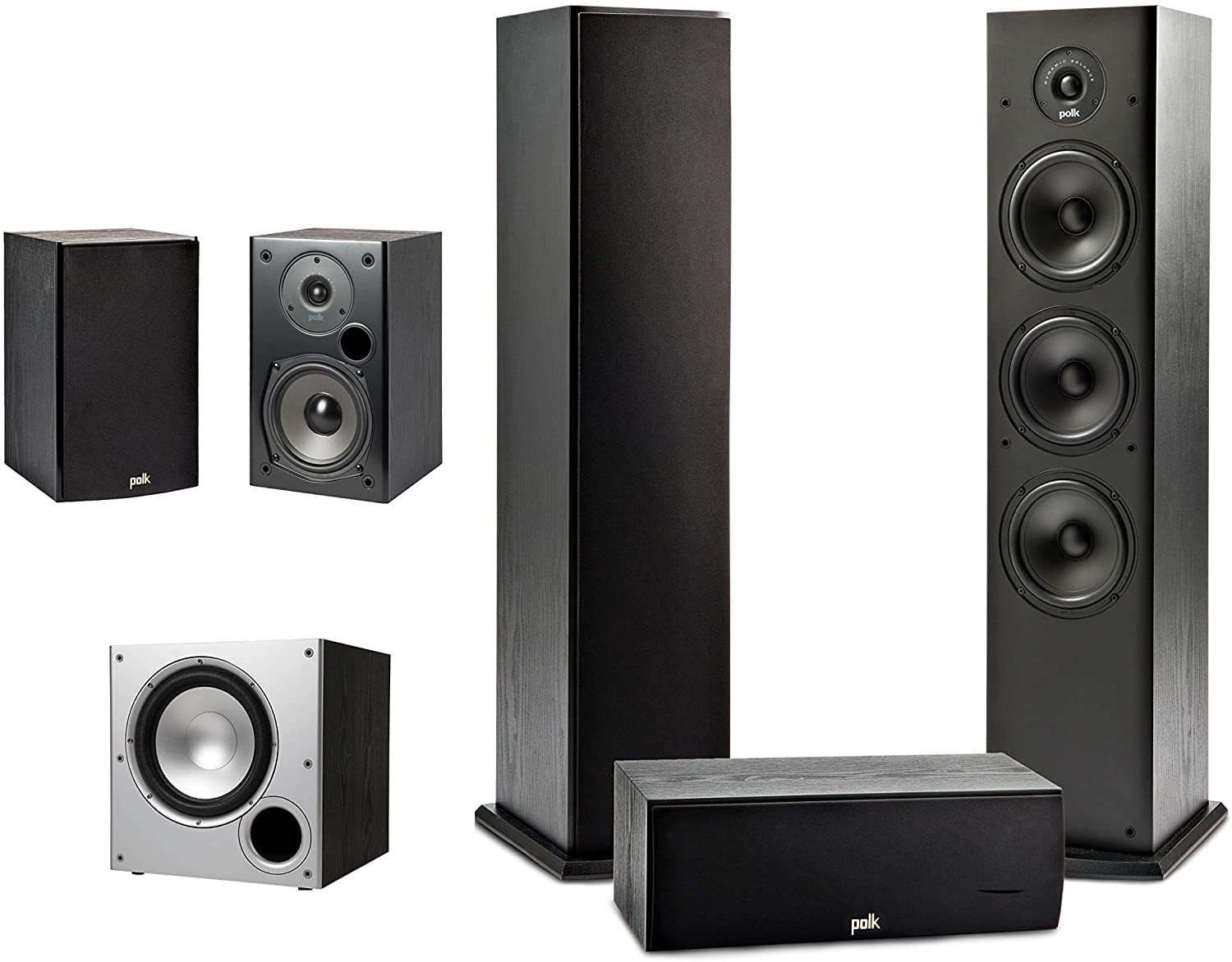 Polk Audio 5.1 Channel Home Theater System with Powered Subwoofer Two