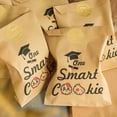 thumbnail image 3 of Graduation Cookie Candy Gift Bags 50pack, 7x5 Inch Kraft Paper Treat Bags for Party Favors, DIY Self-Adhesive Snack Bags for Graduation Decorations, 3 of 7