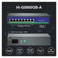 thumbnail image 2 of 4 8 Port Full Gigabit POE Switch Support IEEE 802.3af/at Ethernet Switch With Network ICs For IP Camera, 2 of 5