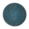 thumbnail image 1 of Leaves Mouse Pad for Computers, Heart Shaped Little Buds Flowering Branches Curly Spring Nature Inspired, Round Non-Slip Thick Rubber Modern Mousepad, 8" Round, Dark Blue Green Yellow, by Ambesonne, 1 of 2