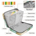 thumbnail image 4 of Haosy Accordion File Organizer Zipper Binder 500 Sheet 6-Tab Expanding File Folder Multi-Pocket 1.2 Inch 3 Ring Cute Capybara and Leaf, 4 of 7