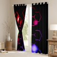 thumbnail image 3 of Homewish Gradient Hexagon Blackout Curtains Set of 2 (52x84 Each) for Female Men Adults,Ombre Geometric Honeycomb Window Curtains,Modern Contemporary Abstract Curtains and Drapes, 3 of 6