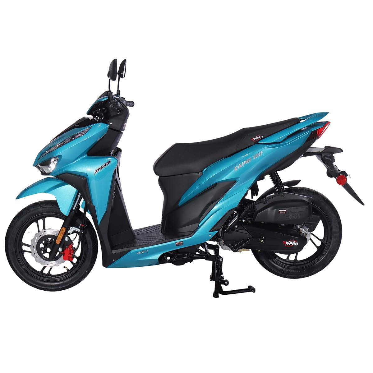X-PRO Brand New Capri 150cc Moped Scooter with 13" Aluminum Wheels, Electric/Kick Start!