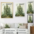 thumbnail image 4 of Designart "Green Pine Tree magic Guardians II" Floral Floater Framed Canvas Print, 4 of 7
