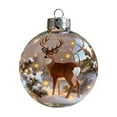 thumbnail image 6 of WKSCLPAI Christmas Crystal Ornament 3D Animal Glass Crystal Ball Decorations Crystal Ornaments for Christmas Tree, Sparkling Star Accents, Holiday Gifts, Room Decor(Reindeer, 1PC), 6 of 7