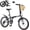 Black, variant on 20 Inch Folding Bike for Adults, 6-Speed City Commuter Bike with Steel Frame,Quick-Release Fold, Front Basket, Phone Holder & V-Brakes,Green
