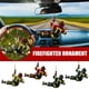 thumbnail image 5 of Colgante de bombero de Navidad personalizado, árbol de Navidad, decoración del hogar, llavero con colgante periférico de coche de madera con fuego creativo, 5 of 5