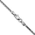 thumbnail image 3 of Auriga 14K White Gold 1.9mm Parisian Wheat Anklet 10inch for Women, 3 of 6