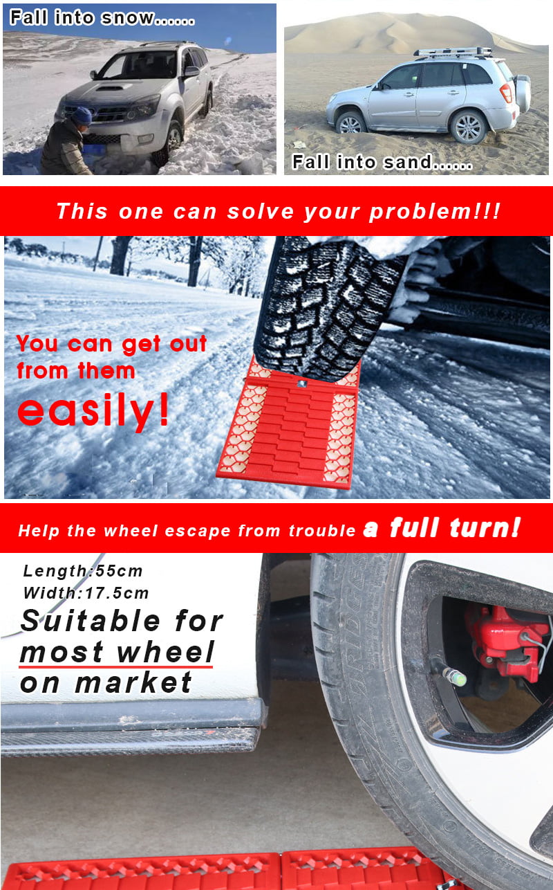 2 x Car Van Truck Tyre Grip Snow Mud Sand Rescue Escaper Traction Tracks  Mats