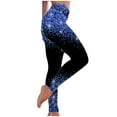 thumbnail image 2 of Mother Day Gifts AXXD Women Leggings Summer Sports Yoga Pants Gradient Tight Athletics Gym Leggings Trousers, 2 of 3