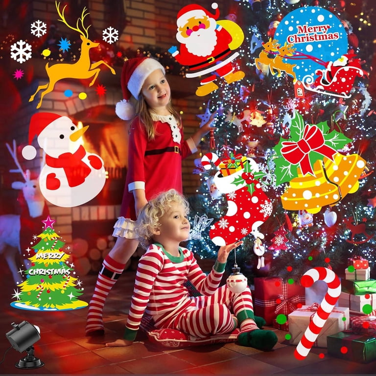 OBEST 2-in-1 Party Disco & Christmas Projector Light – Outdoor Waterproof With Remote, 80 HD Moving Patterns & RGBW Water Waves For Holidays, Garden, Indoor Decor