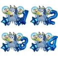 thumbnail image 2 of Bluey Cartoon Theme 6Pcs Película De Aluminio Número De Globos Conjunto De Profesor De Inglés Juguete Decorativo Globo De Cumpleaños Suministros De Fiesta Gao Jiahui unisex, 2 of 2