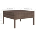 thumbnail image 2 of vidaXL 8 Piece Patio Lounge Set with Cushions Poly Rattan Brown, 2 of 8