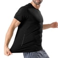 thumbnail image 3 of Yaoyar Men's Short Sleeve Workout Shirts Dry Fit Lightweight Athletic T-Shirts Running Gym Summer Sun Shirt, 3 of 8